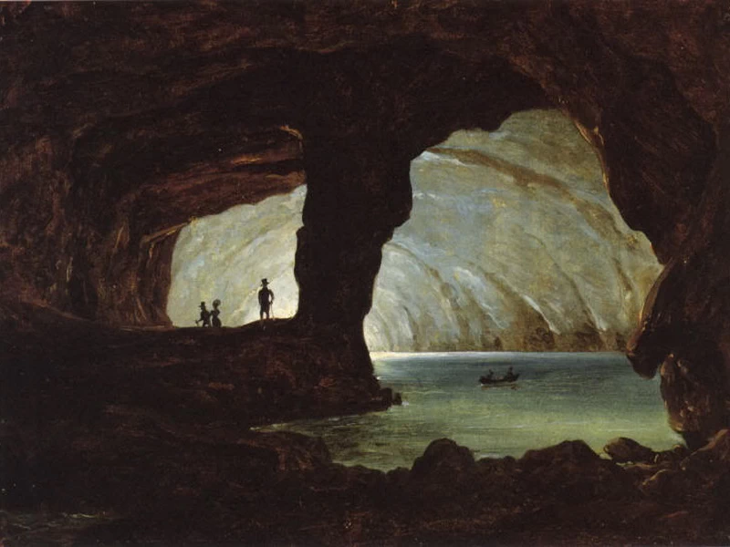 1810-Konstantin von Kügelgen - La Grotta Azzurra a Capri, 1833